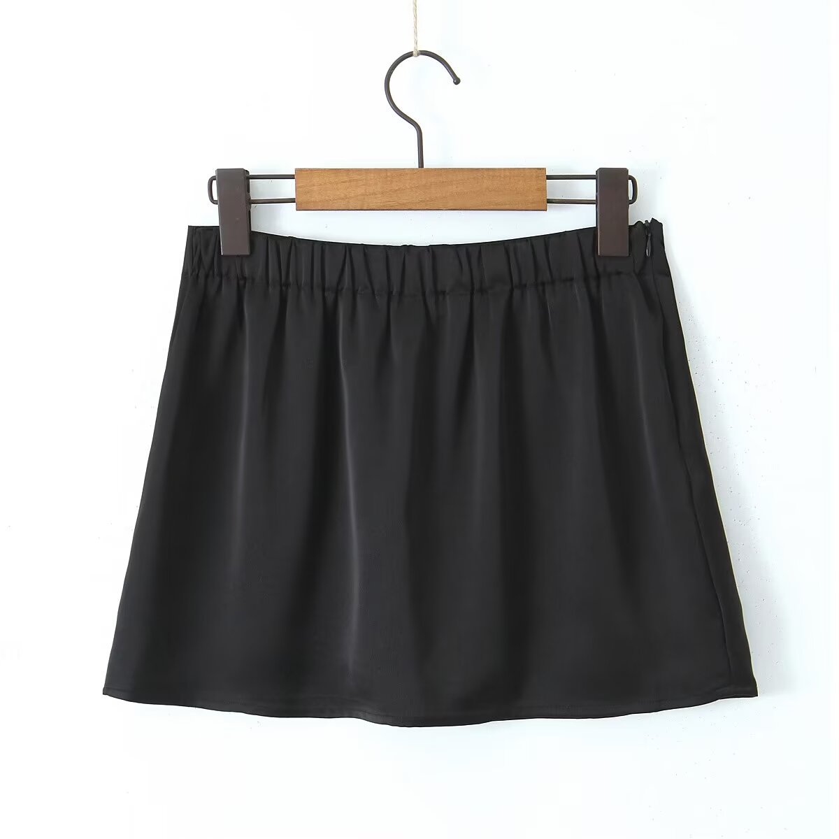 Summer Simple Style Solid Color Polyester Above Knee Skirts display picture 29