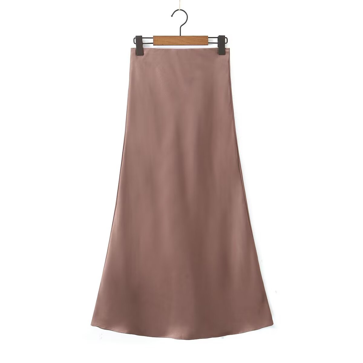 Summer Simple Style Solid Color Polyester Midi Dress Skirts display picture 25