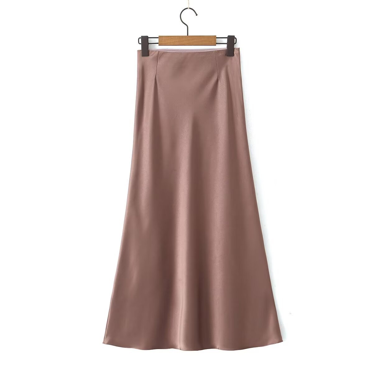 Summer Simple Style Solid Color Polyester Midi Dress Skirts display picture 26