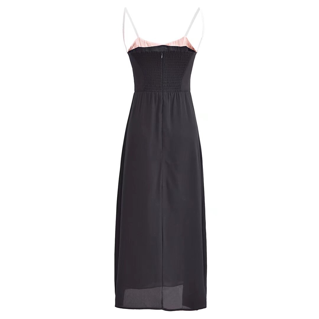 Women's Strap Dress Sexy Strap Zipper Sleeveless Solid Color Maxi Long Dress Daily display picture 5