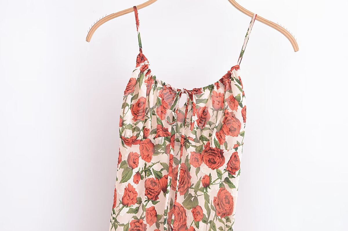 Women's Regular Dress Vacation Strap Zipper Sleeveless Flower Maxi Long Dress Daily Beach display picture 15