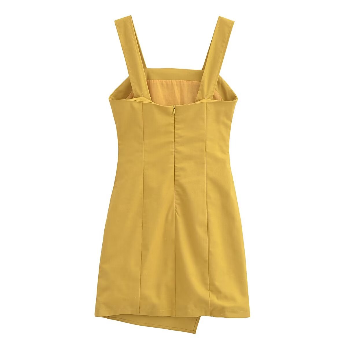 Women's Strap Dress Sexy Square Neck Printing Pleated Sleeveless Solid Color Above Knee Daily display picture 22