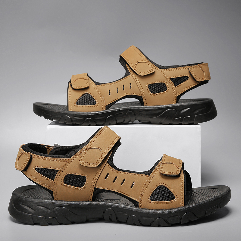 Männer Lässig Geometrisch Offener Zeh Strandsandalen display picture 10