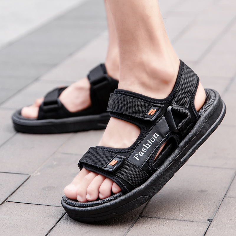 Men's Casual Geometric Solid Color Open Toe Beach Sandals display picture 6