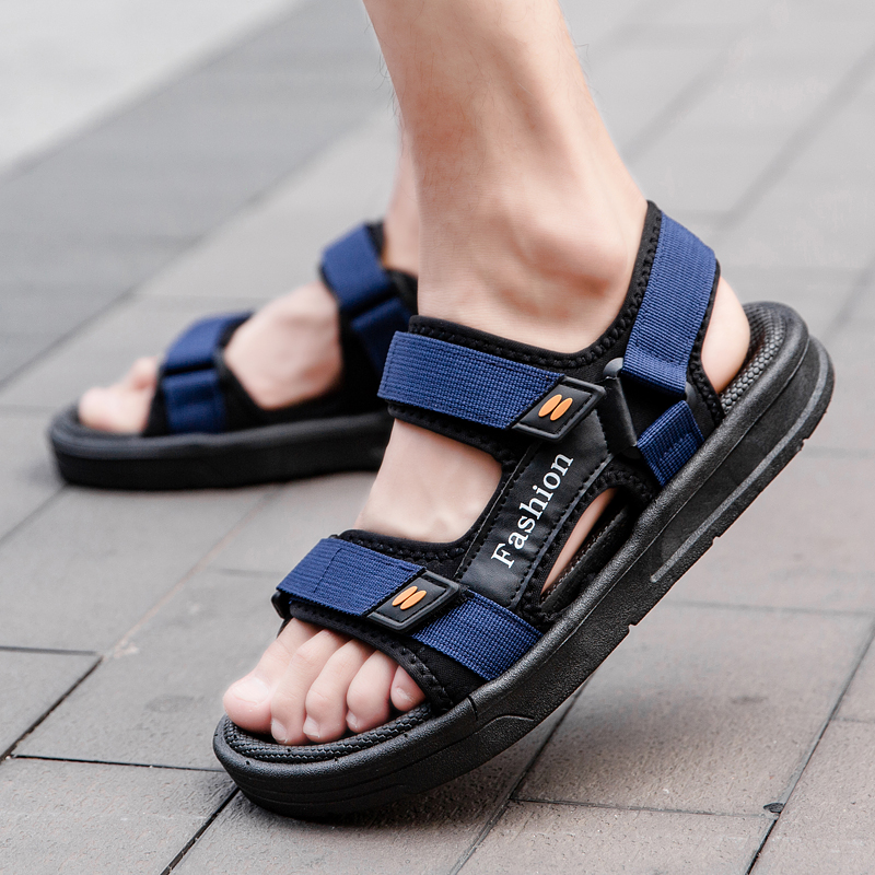 Men's Casual Geometric Solid Color Open Toe Beach Sandals display picture 14