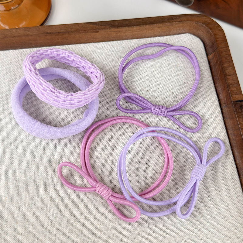 Women's Casual Simple Style Solid Color Rubber Band Hair Tie display picture 9