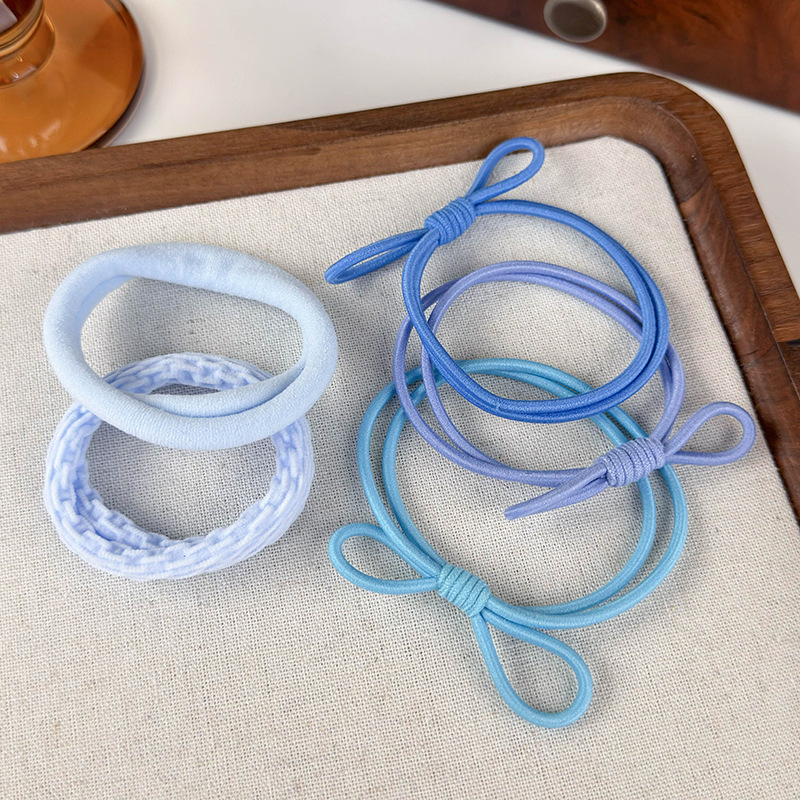 Women's Casual Simple Style Solid Color Rubber Band Hair Tie display picture 12