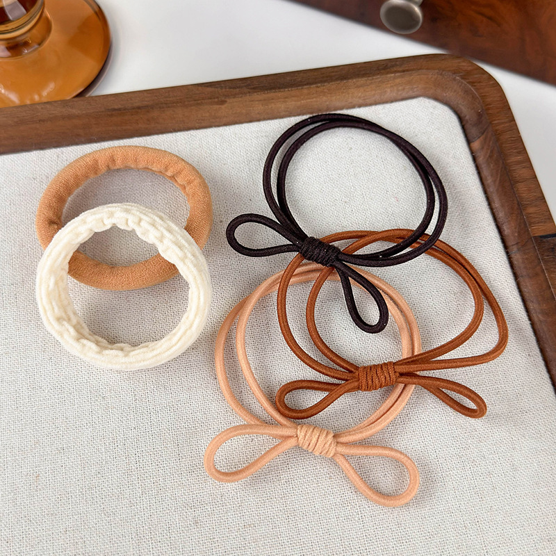 Women's Casual Simple Style Solid Color Rubber Band Hair Tie display picture 13