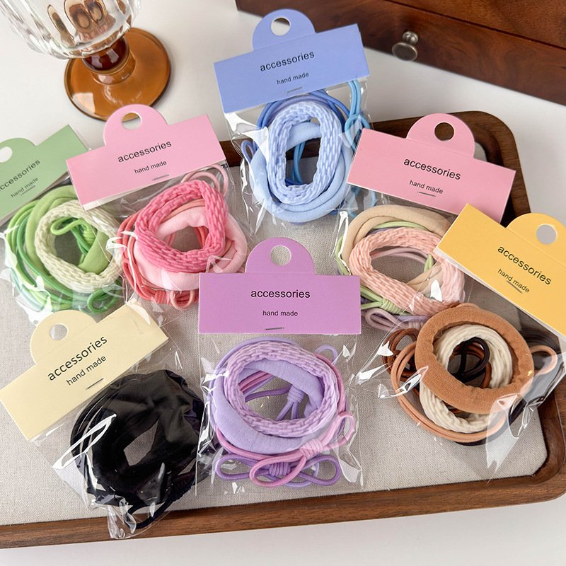 Women's Casual Simple Style Solid Color Rubber Band Hair Tie display picture 15