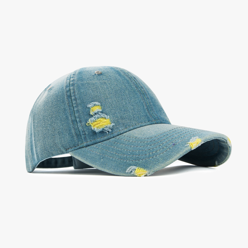 Unisex Casual Embroidery Cowboy Style Solid Color Embroidery Curved Eaves Baseball Cap display picture 2