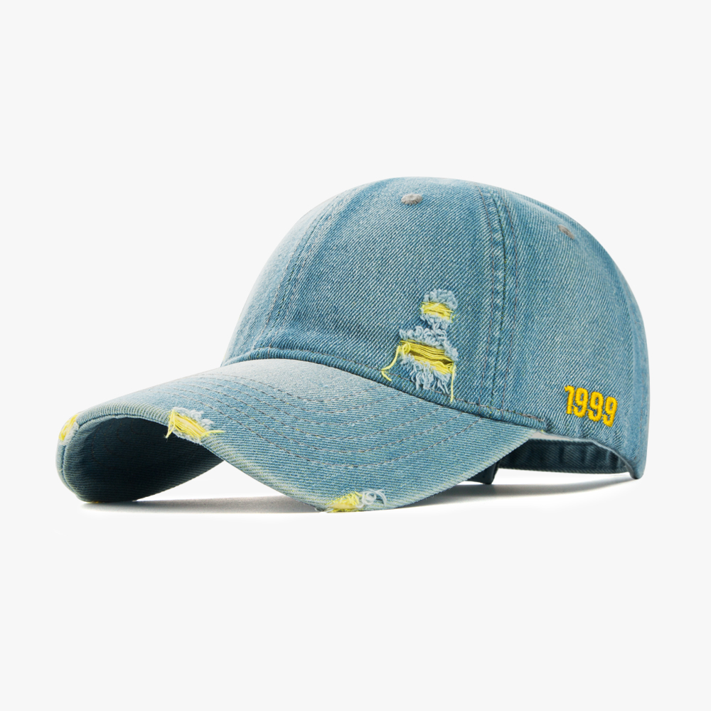 Unisex Casual Embroidery Cowboy Style Solid Color Embroidery Curved Eaves Baseball Cap display picture 4