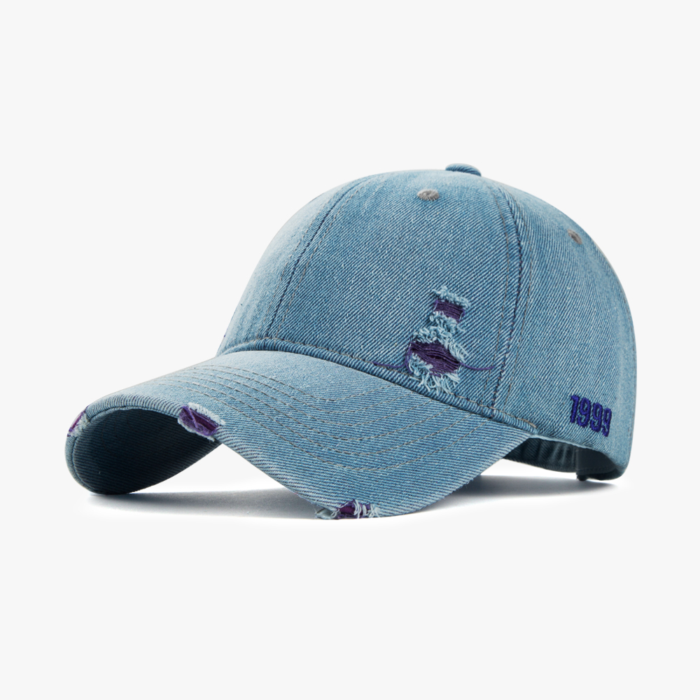 Unisex Casual Embroidery Cowboy Style Solid Color Embroidery Curved Eaves Baseball Cap display picture 1