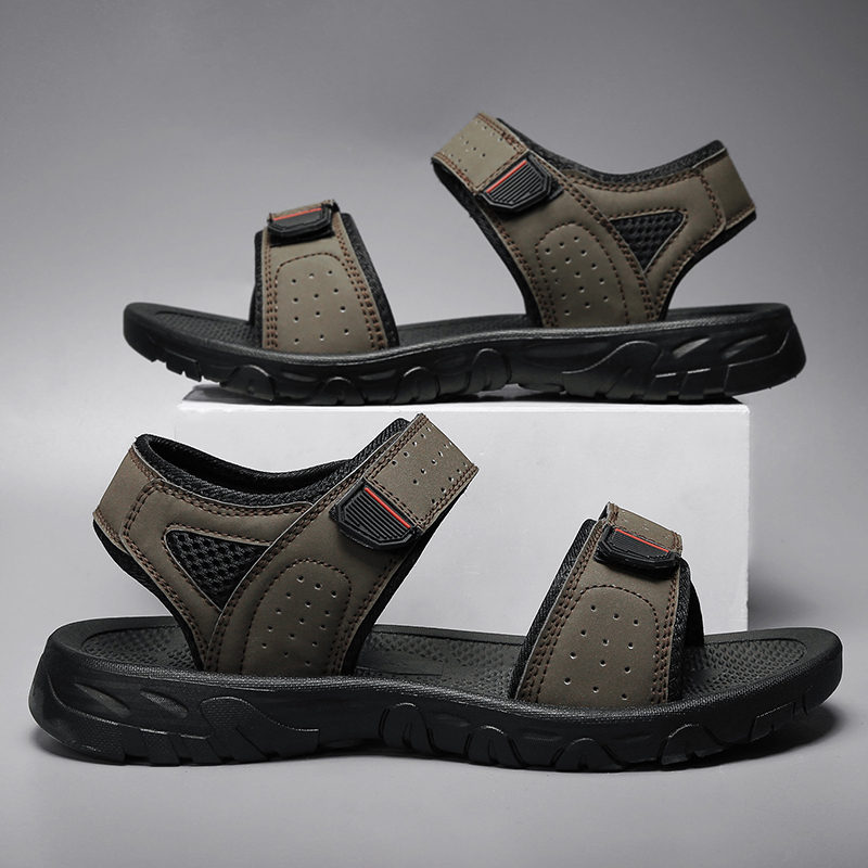Men's Casual Solid Color Open Toe Beach Sandals display picture 2