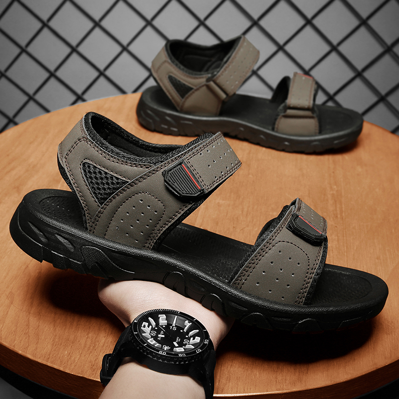 Men's Casual Solid Color Open Toe Beach Sandals display picture 7