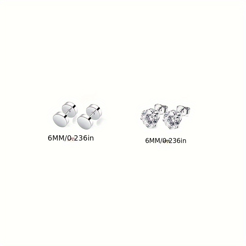 Simple Style Barbell 16K Gold Plated Artificial Rhinestones Stainless Steel Artificial Crystal Wholesale Ear Studs display picture 1