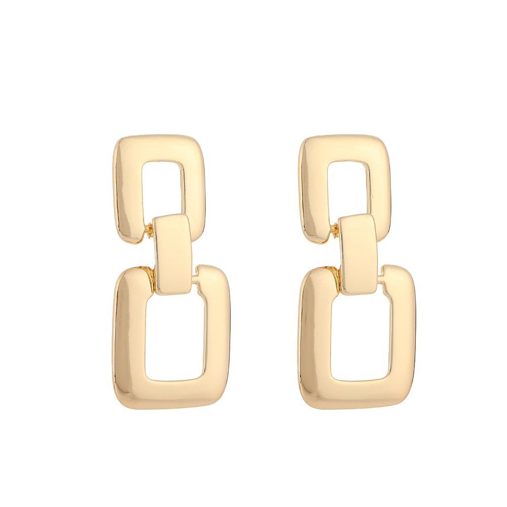 1 Pair Elegant Simple Style Geometric Asymmetrical Three-dimensional Copper K Gold Plated White Gold Plated Ear Studs display picture 20