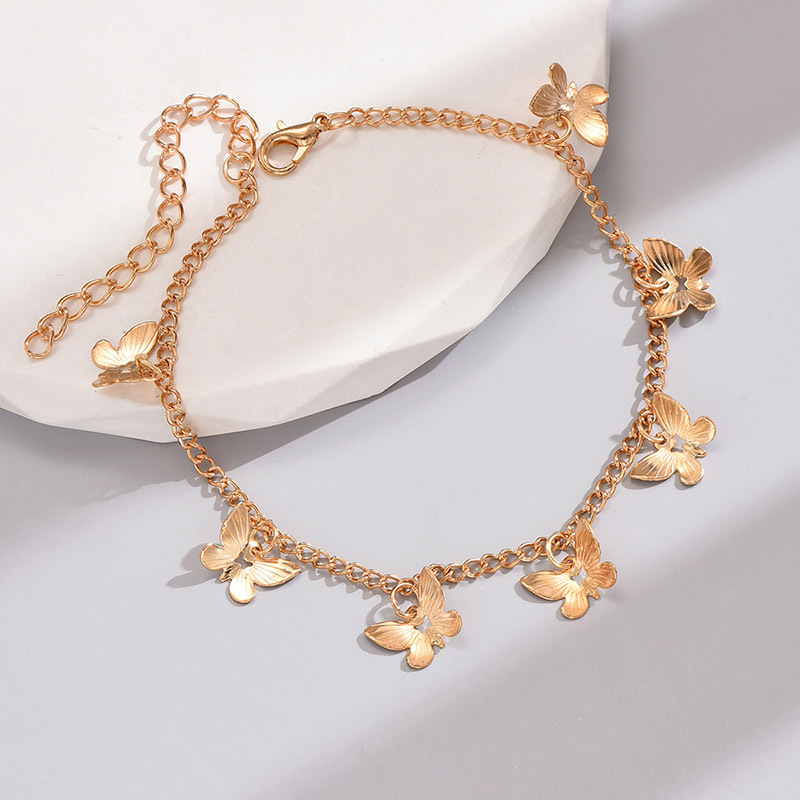 Lady Beach Butterfly Alloy Women's Anklet display picture 5