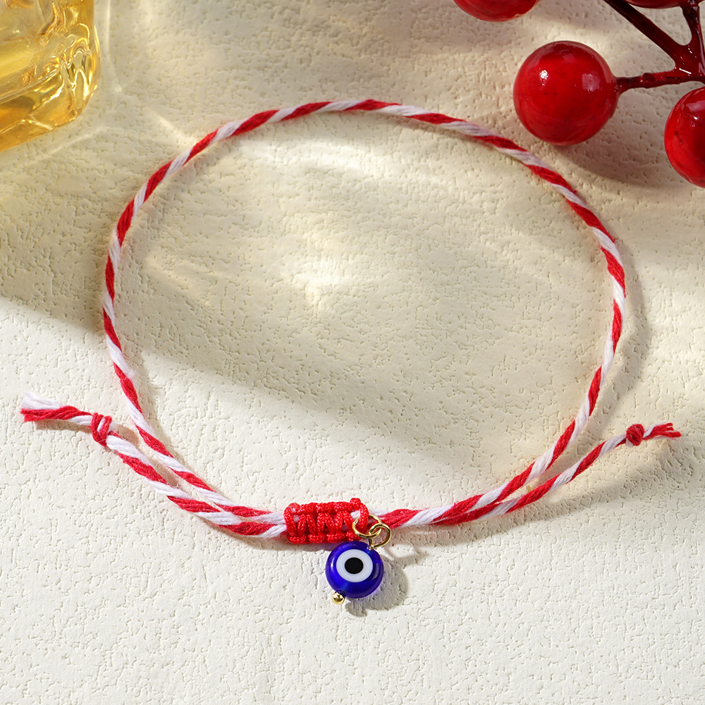 Casual Beach Devil's Eye Glass Rope Women's Drawstring Bracelets display picture 3