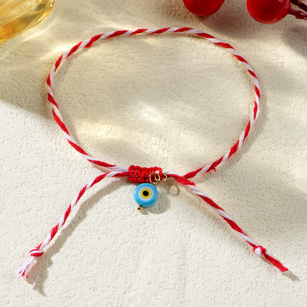 Casual Beach Devil's Eye Glass Rope Women's Drawstring Bracelets display picture 6