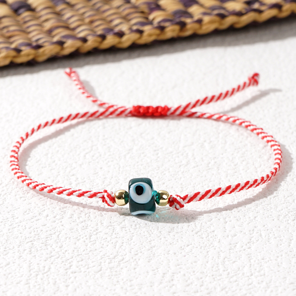 Elegant Streetwear Devil's Eye Glass Rope Women's Drawstring Bracelets display picture 11