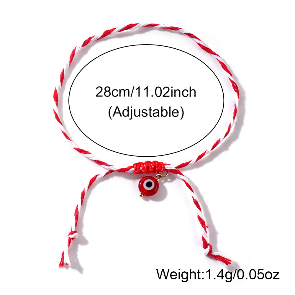 Casual Beach Devil's Eye Glass Rope Women's Drawstring Bracelets display picture 10