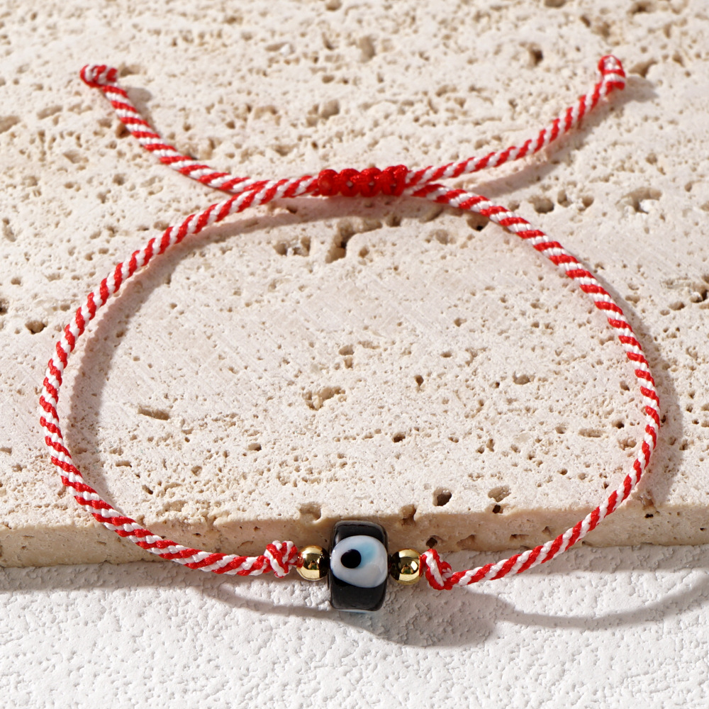 Elegant Streetwear Devil's Eye Glass Rope Women's Drawstring Bracelets display picture 12