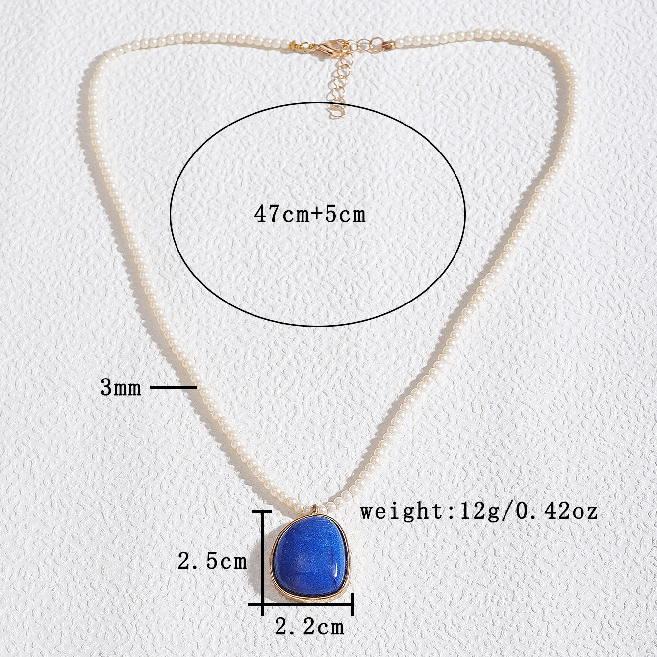 Retro Strassenmode Geometrisch Künstliche Perle Zinklegierung Perlen Frau Halskette Mit Anhänger display picture 1
