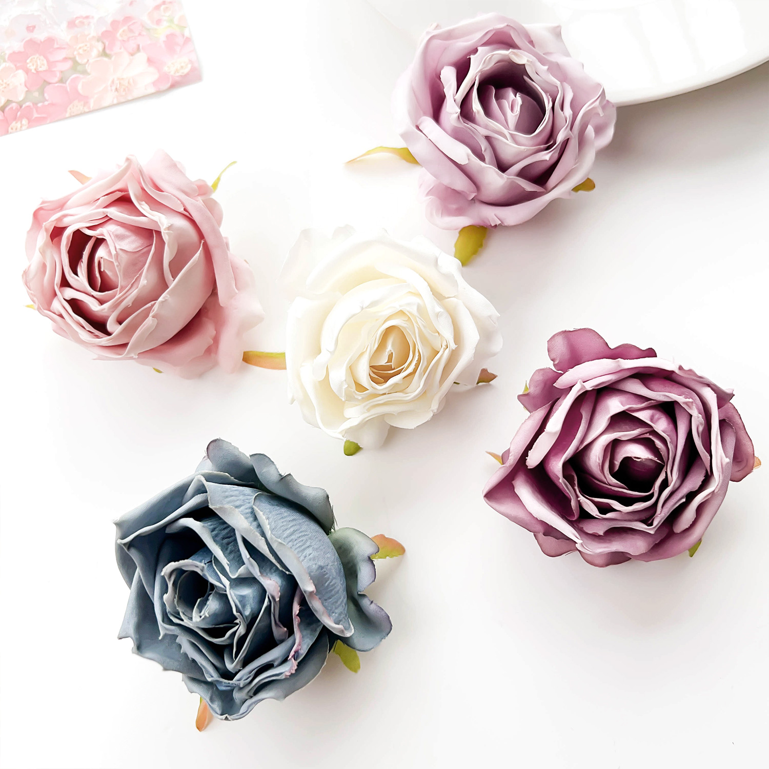 Women's Romantic Sweet Rose Synthetic Yarn Plastic Hair Clip display picture 2