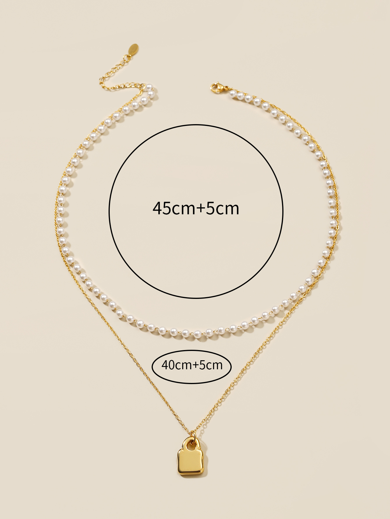 Simple Style Classic Style Cross Stainless Steel Imitation Pearl Beaded Plating Artificial Pearls 18K Gold Plated Women's Necklace display picture 2