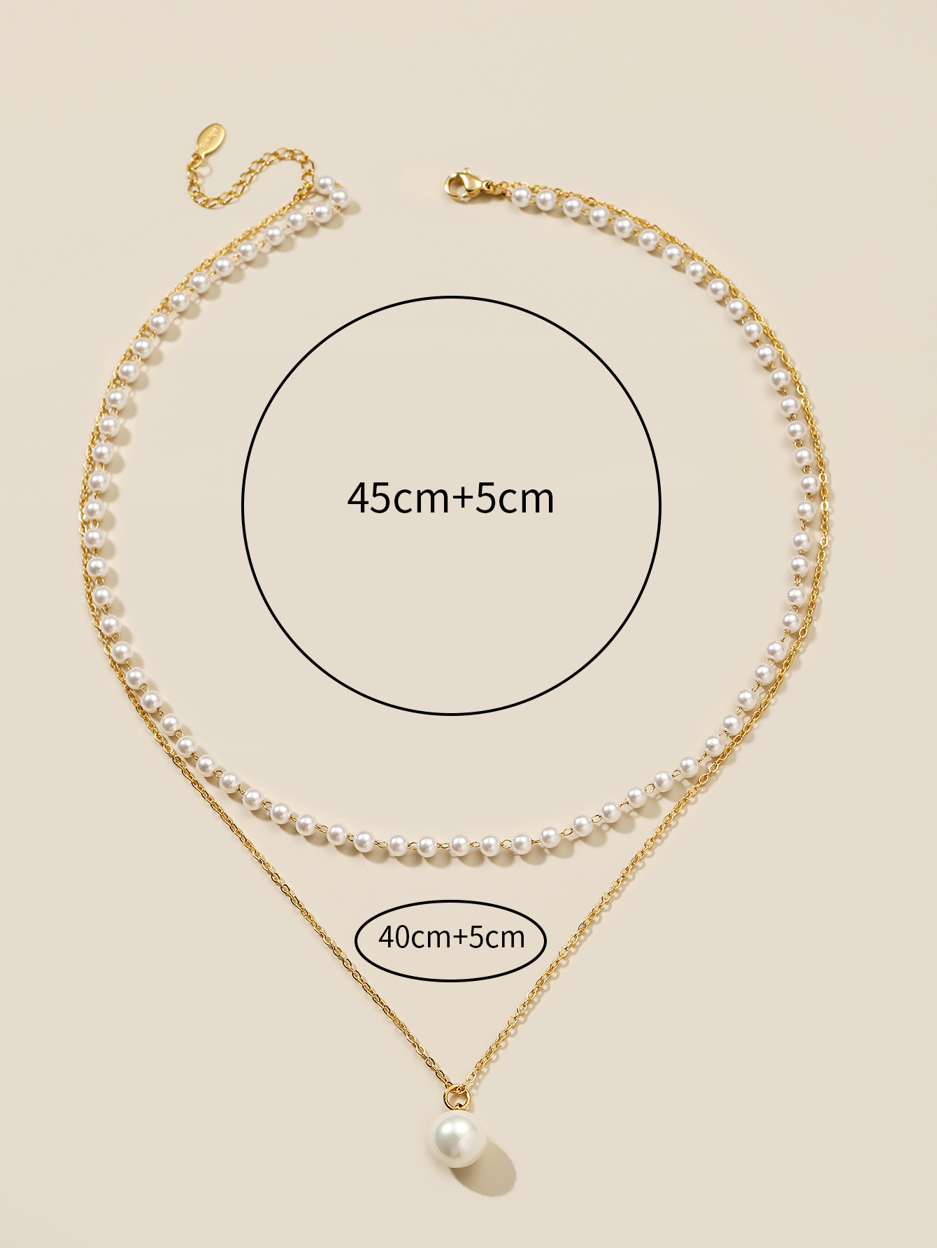 Simple Style Classic Style Cross Stainless Steel Imitation Pearl Beaded Plating Artificial Pearls 18K Gold Plated Women's Necklace display picture 5