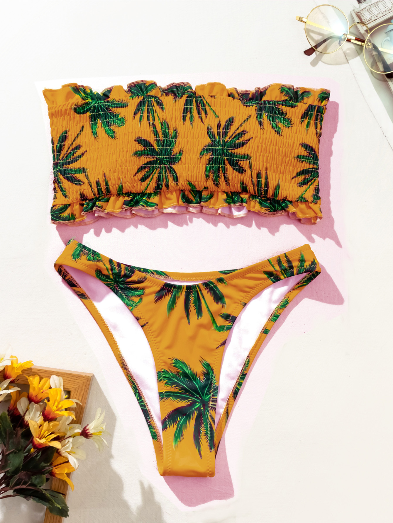 Women's Tropical 2 Pieces Set Bikinis Swimwear display picture 11