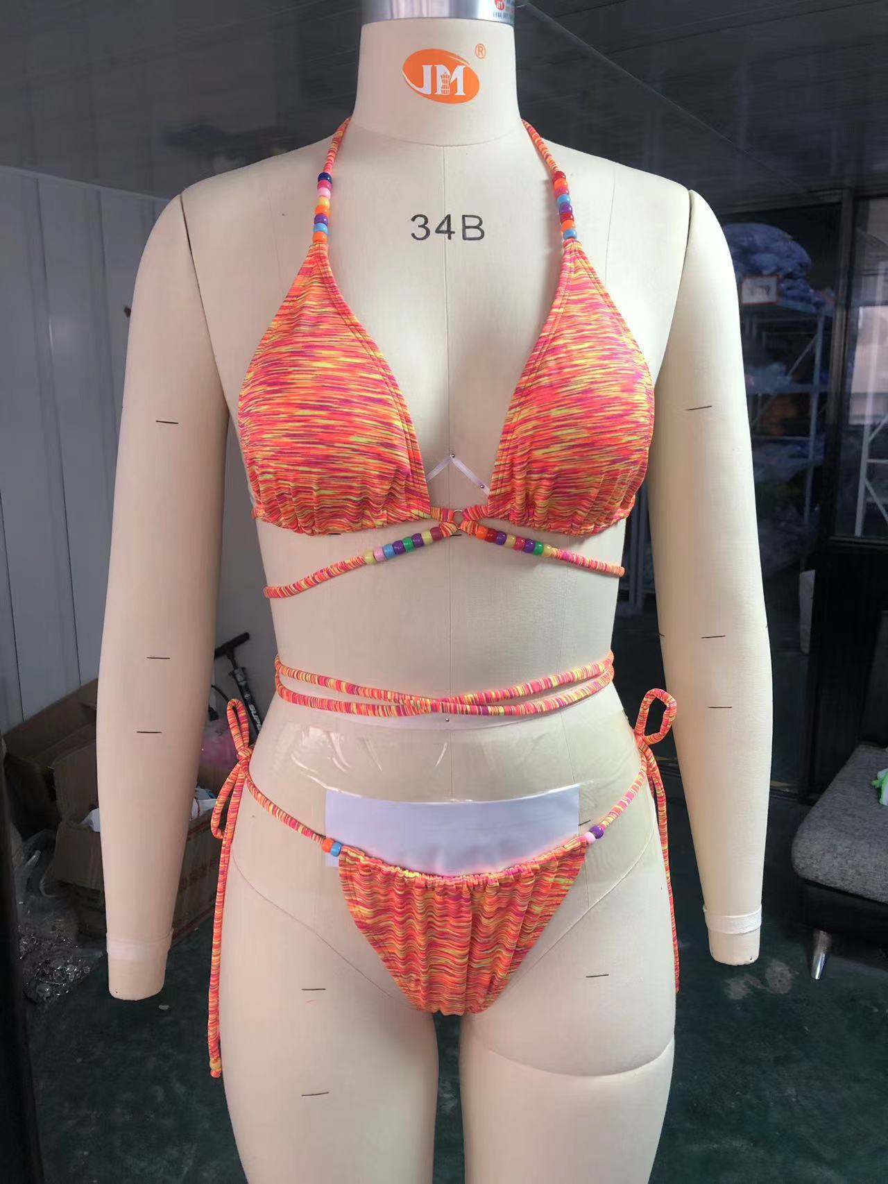 Mujeres Degradado De Color Juego De 2 Piezas Bikinis Traje De Baño display picture 7