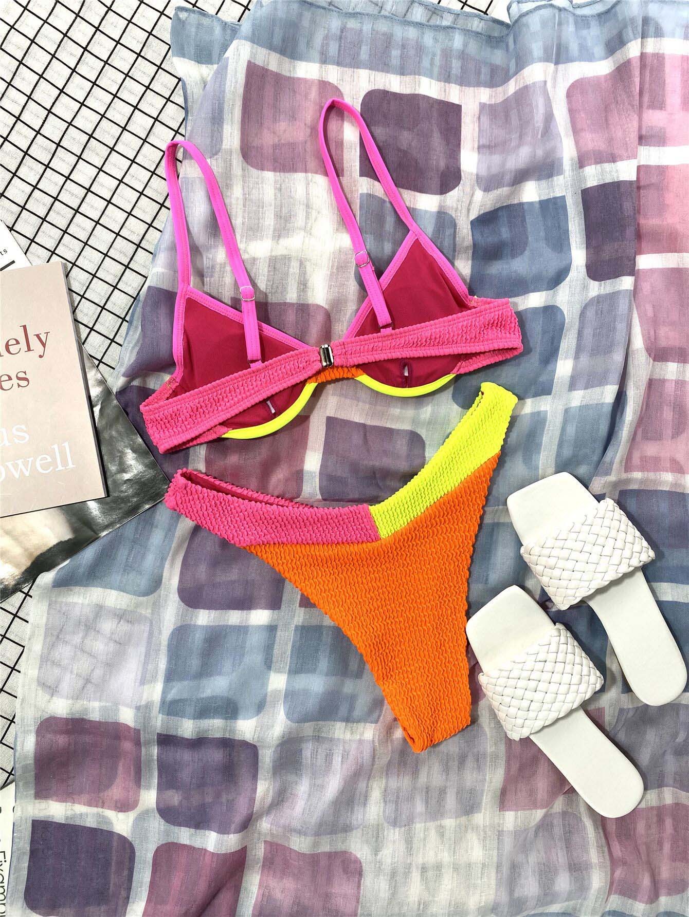 Women's Gradient Color 2 Pieces Set Bikinis Swimwear display picture 5