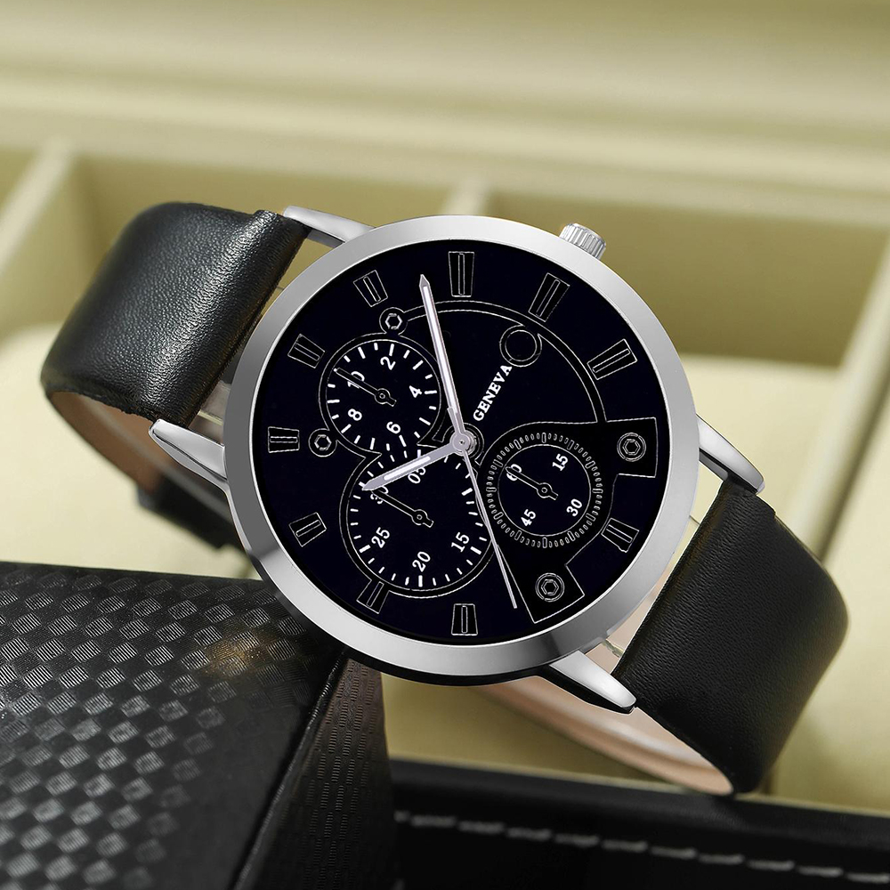 Casual Solid Color Buckle Quartz Men's Watches display picture 10