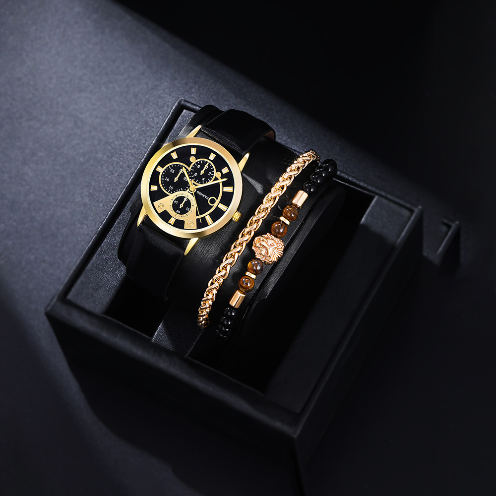 Casual Solid Color Buckle Quartz Men's Watches display picture 13