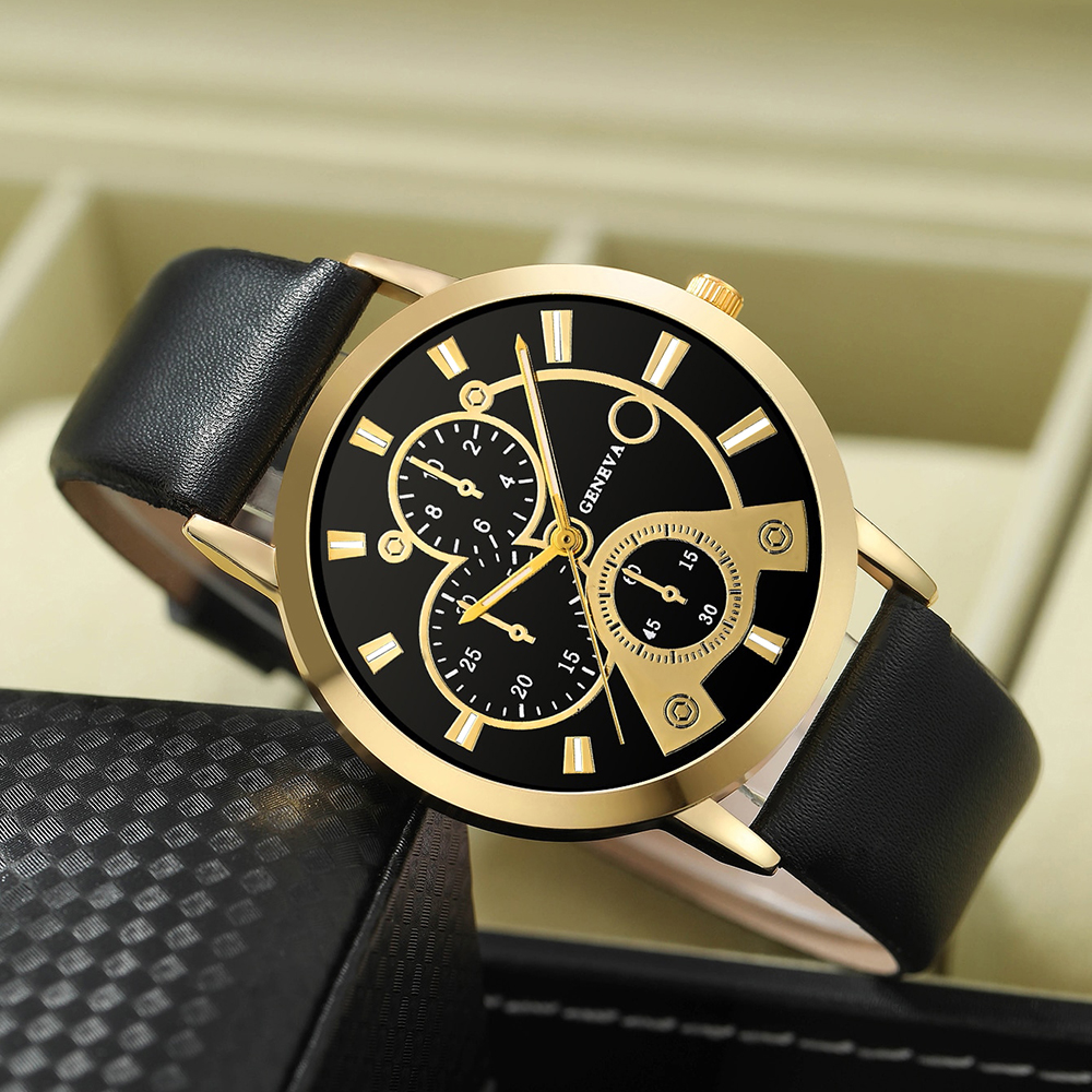 Casual Solid Color Buckle Quartz Men's Watches display picture 18