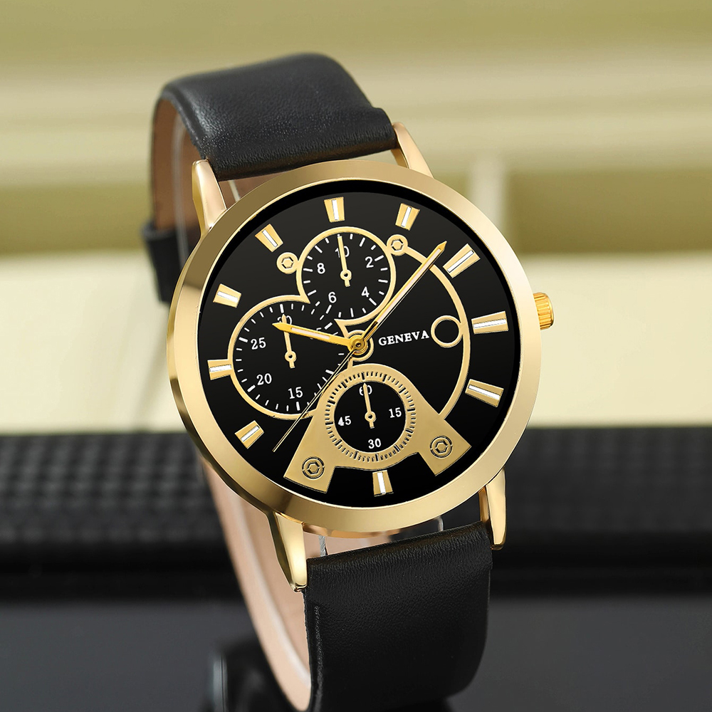 Casual Solid Color Buckle Quartz Men's Watches display picture 20
