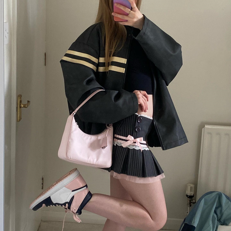 Sommer Preppy-Stil Einfarbig Bogenknoten Elasthan Polyester Über Dem Knie Röcke display picture 4