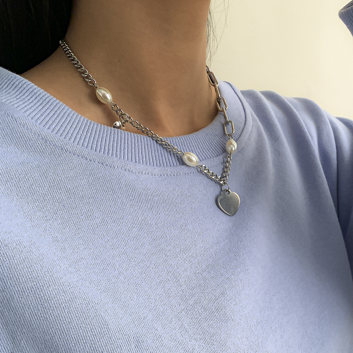 Streetwear Heart Shape Alloy Women's Necklace display picture 8