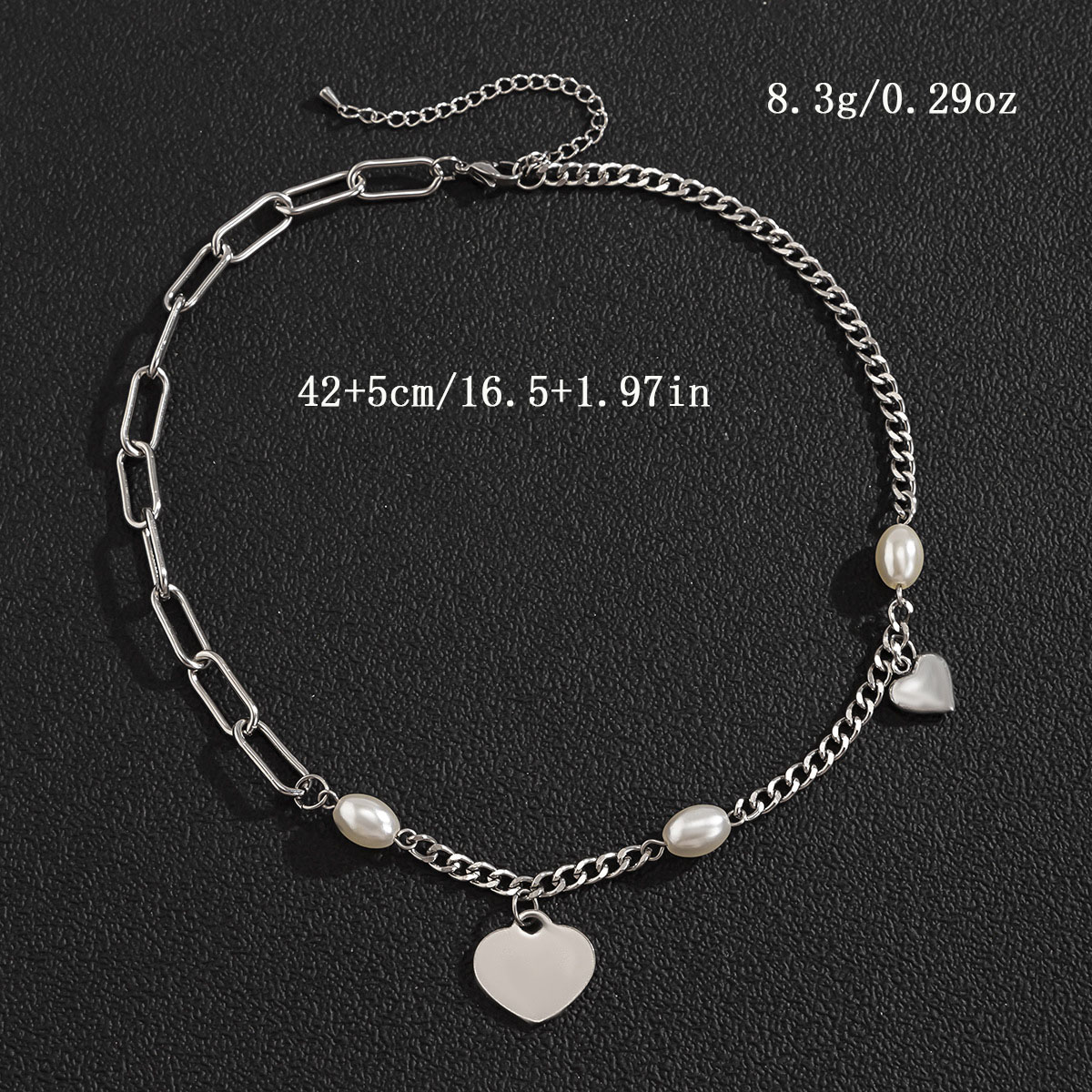 Streetwear Heart Shape Alloy Women's Necklace display picture 3