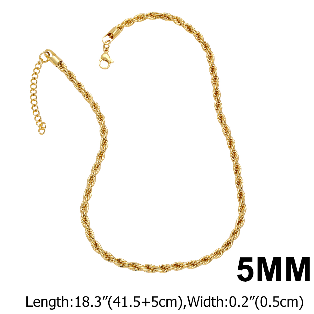 Cobre Chapados en oro de 18k Retro Estilo Romano Color Sólido Collar display picture 6
