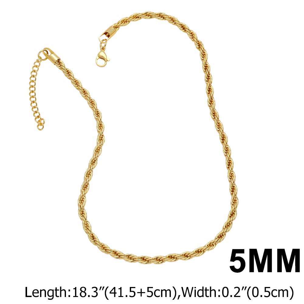 Le Cuivre Plaqué Or 18K Rétro Style Romain Couleur Unie Collier display picture 6