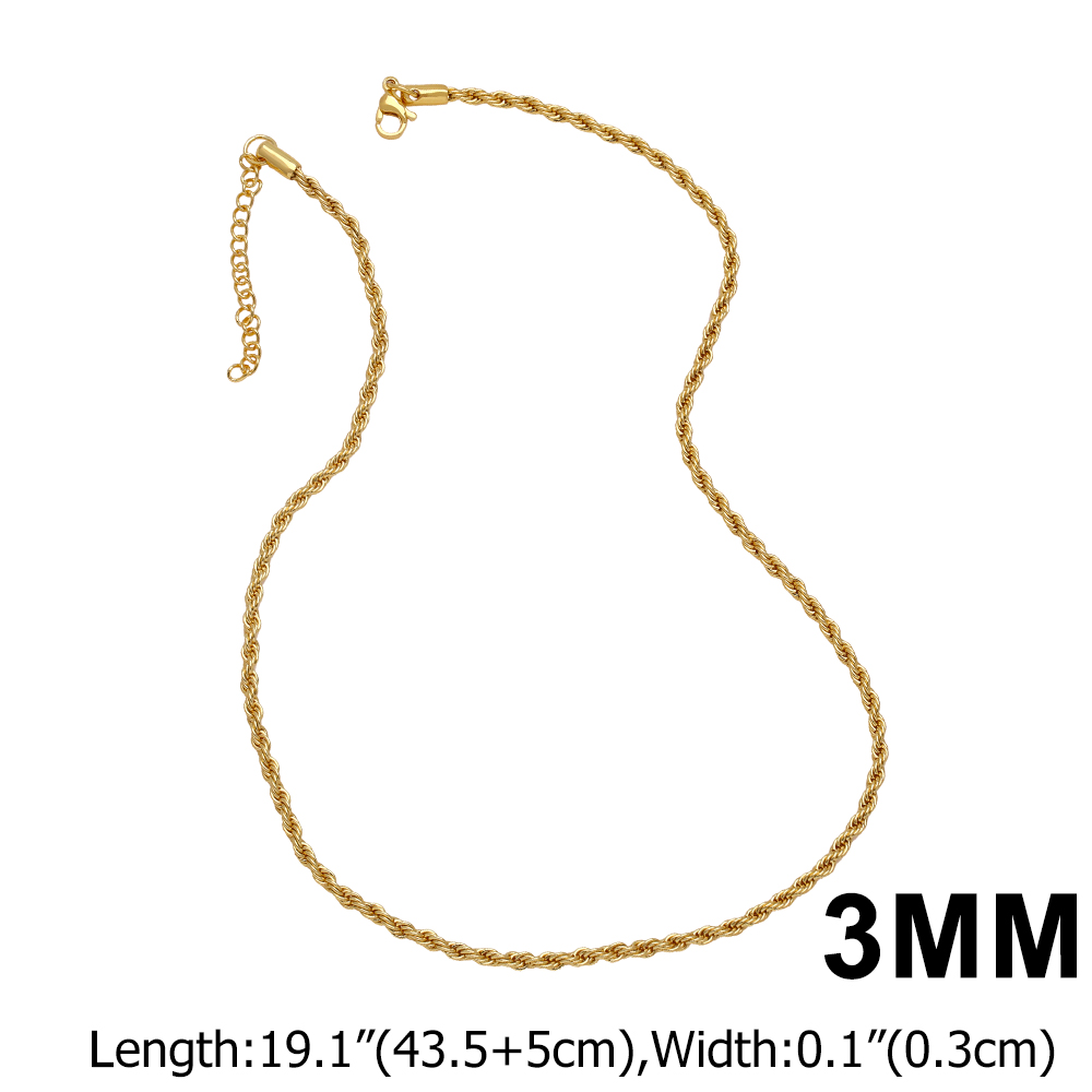 Cobre Chapados en oro de 18k Retro Estilo Romano Color Sólido Collar display picture 7