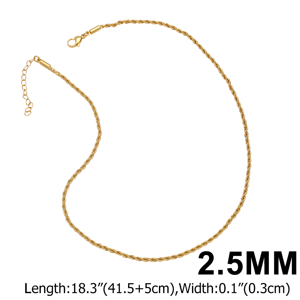 Copper 18K Gold Plated Retro Roman Style Solid Color Necklace display picture 5