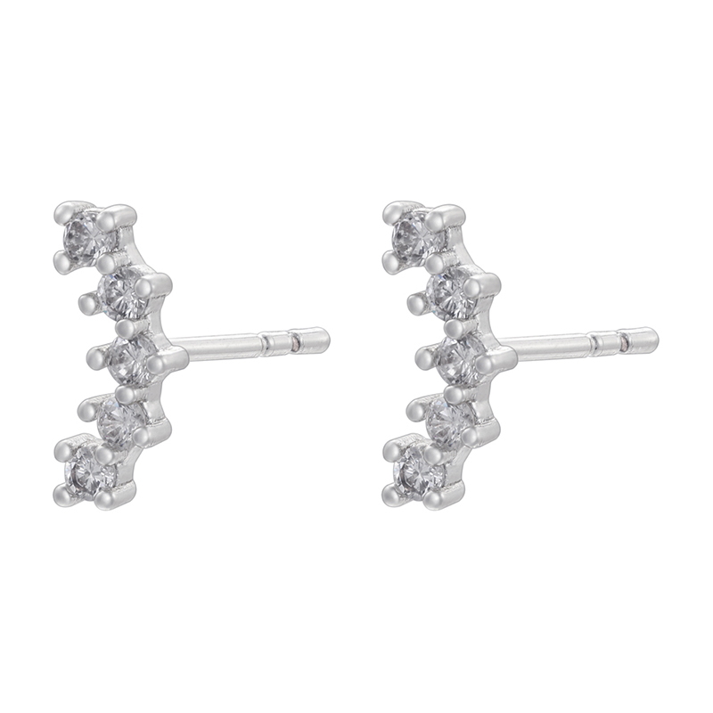 1 Pair Casual Elegant Simple Style Tortoise Butterfly Inlay Copper Zircon 18K Gold Plated Ear Studs display picture 1