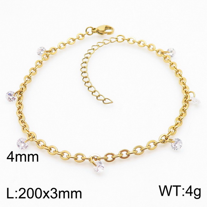 Stainless Steel 18K Gold Plated Basic Solid Color Bracelets display picture 2