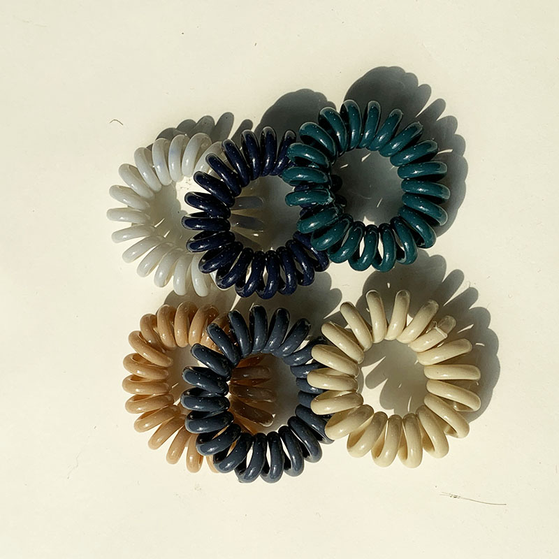 Women's Simple Style Classic Style Solid Color Plastic Hair Tie display picture 5