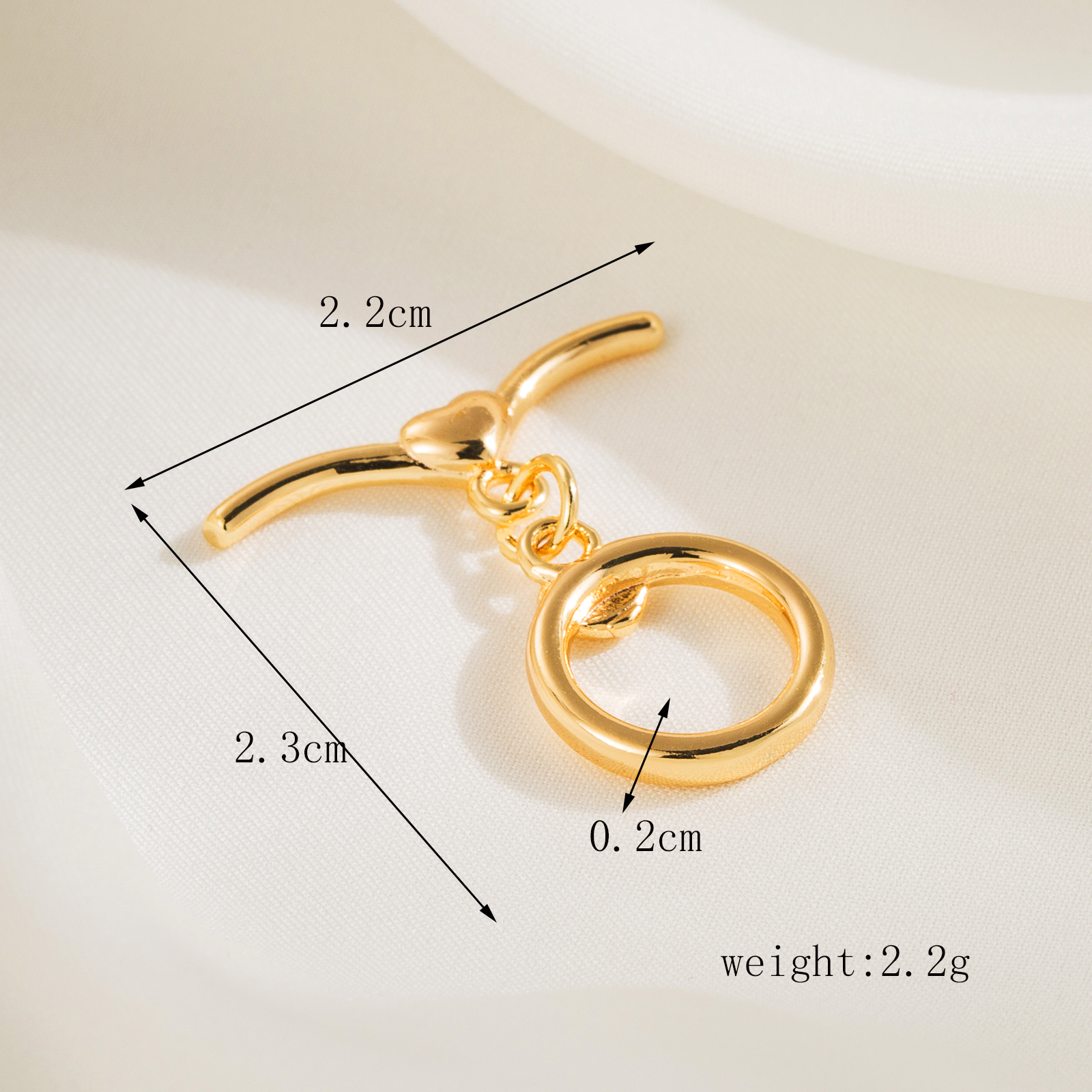 5 PCS/Package 20 * 27mm 22 * 23mm 26.4 * Mm Copper 14K Gold Plated Heart Shape Polished Connectors Jewelry Buckle display picture 1