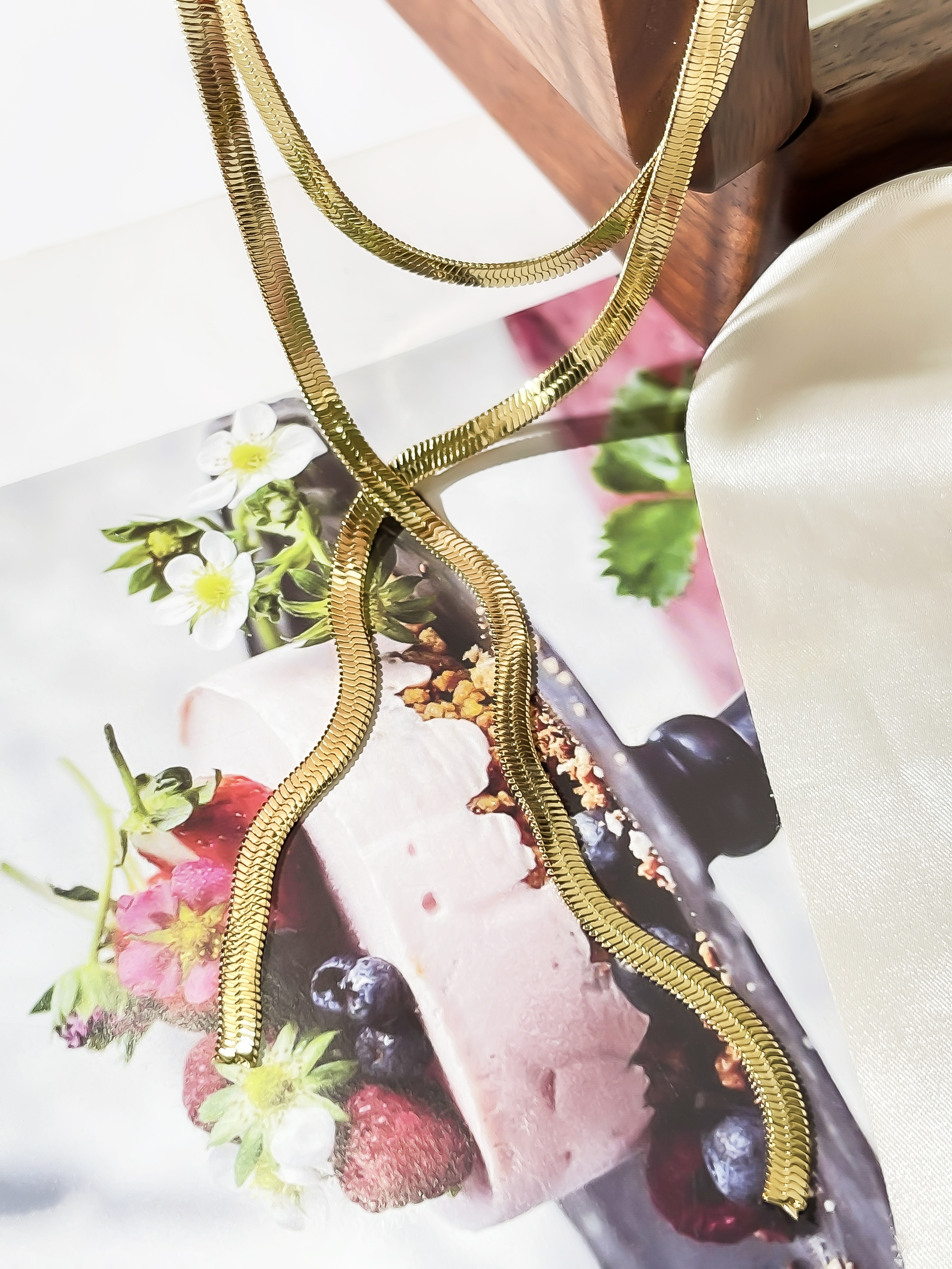 Edelstahl 316 18 Karat Vergoldet Einfacher Stil Geometrisch Lange Halskette display picture 4