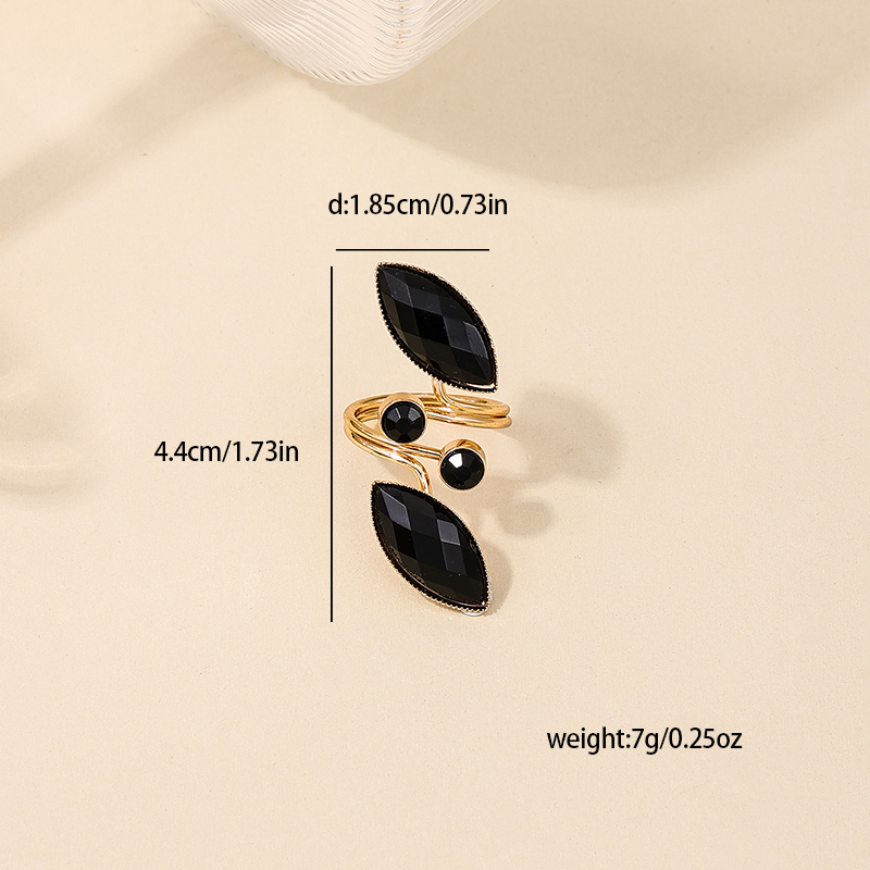 Basic Modern Style Classic Style Geometric Alloy Inlay Rhinestones Women's Open Rings display picture 6